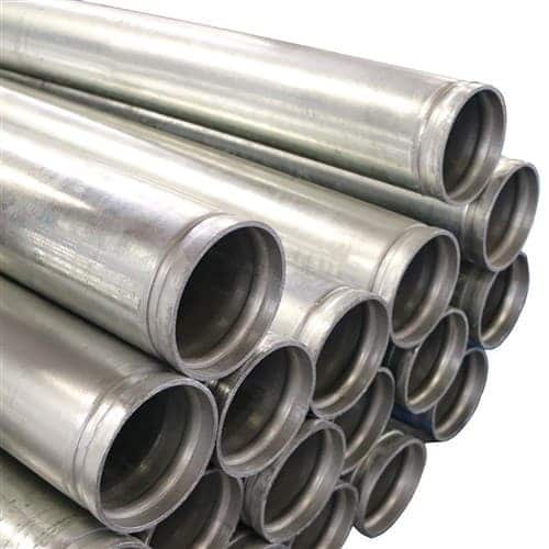 100mm galv light weight pipe 3mtr