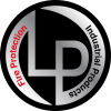 Silver LP logo with the text “Fire Protection” and “Industrial/Products” on a black background.