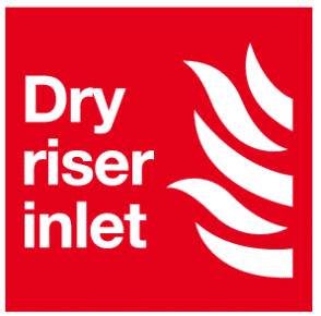 Stickers - Dry Riser Inlet (Sticky Back)
